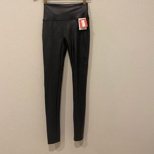 Spank Faux Leather Legging